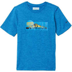 Vêtements Enfant Chemises manches courtes Columbia Mount Echo Short Sleeve Graphic Shirt Bleu