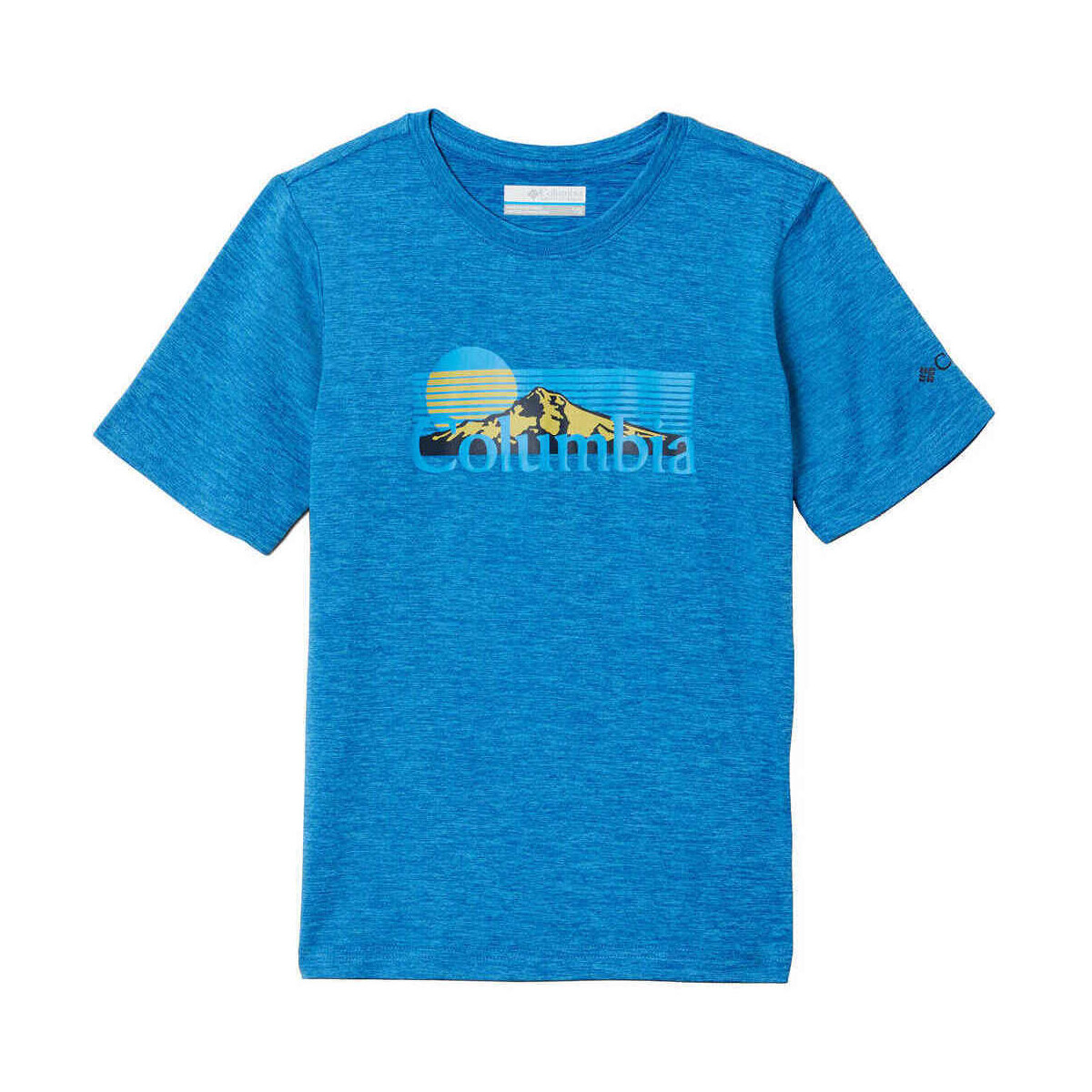 Vêtements Enfant Chemises manches courtes Columbia Mount Echo Short Sleeve Graphic Shirt Bleu