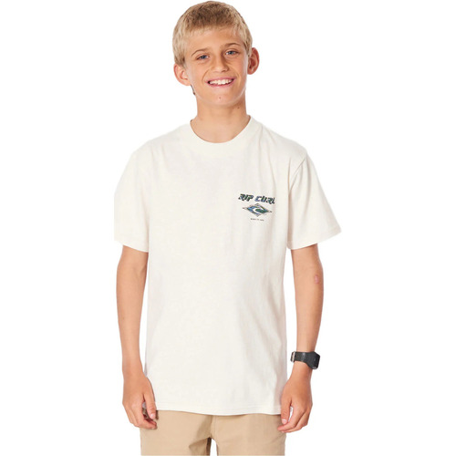 Vêtements Enfant T-shirts manches courtes Rip Curl FADEOUT SWIRL TEE-BOY Blanc