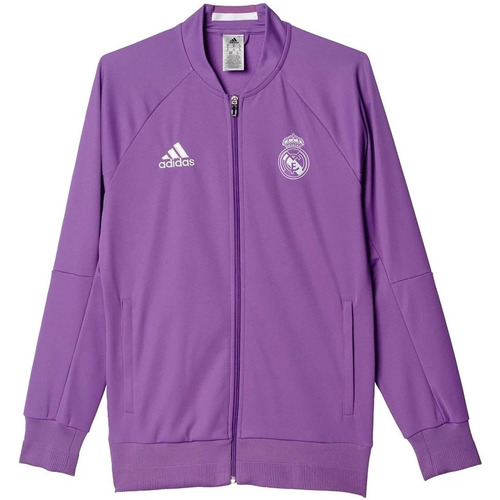 Vêtements Sweats adidas Originals R.MADRID 17 ANTH JKT A Violet
