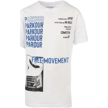 Vêtements Enfant T-shirts manches courtes Losan CAMISETA PARKOUR Blanc