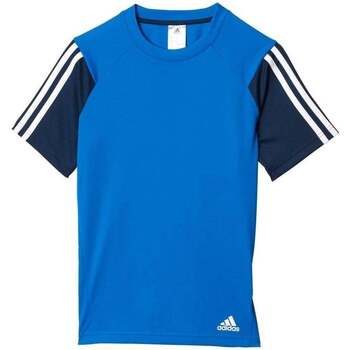 Vêtements Enfant Polos manches courtes Retailers adidas Originals BOYS PES TEE Bleu