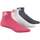Sous-vêtements Chaussettes de sport adidas Originals Per Ankle T 3pp Rose