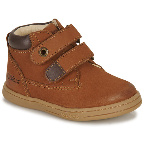 Chaussures Enfant Boots DELFI Kickers TACKEASY Marron