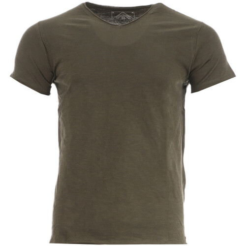 Vêtements Homme T-shirts manches courtes Knot striped organic-cotton T-shirto MB-MYKE Vert