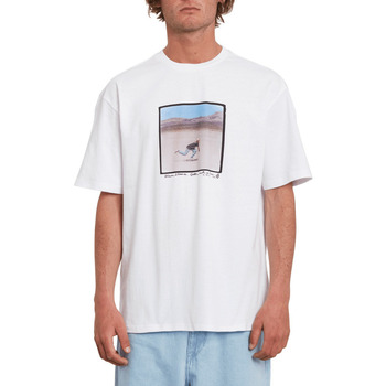 Vêtements Homme T-shirts puma manches courtes Volcom Freeride Lse Ss White Blanc