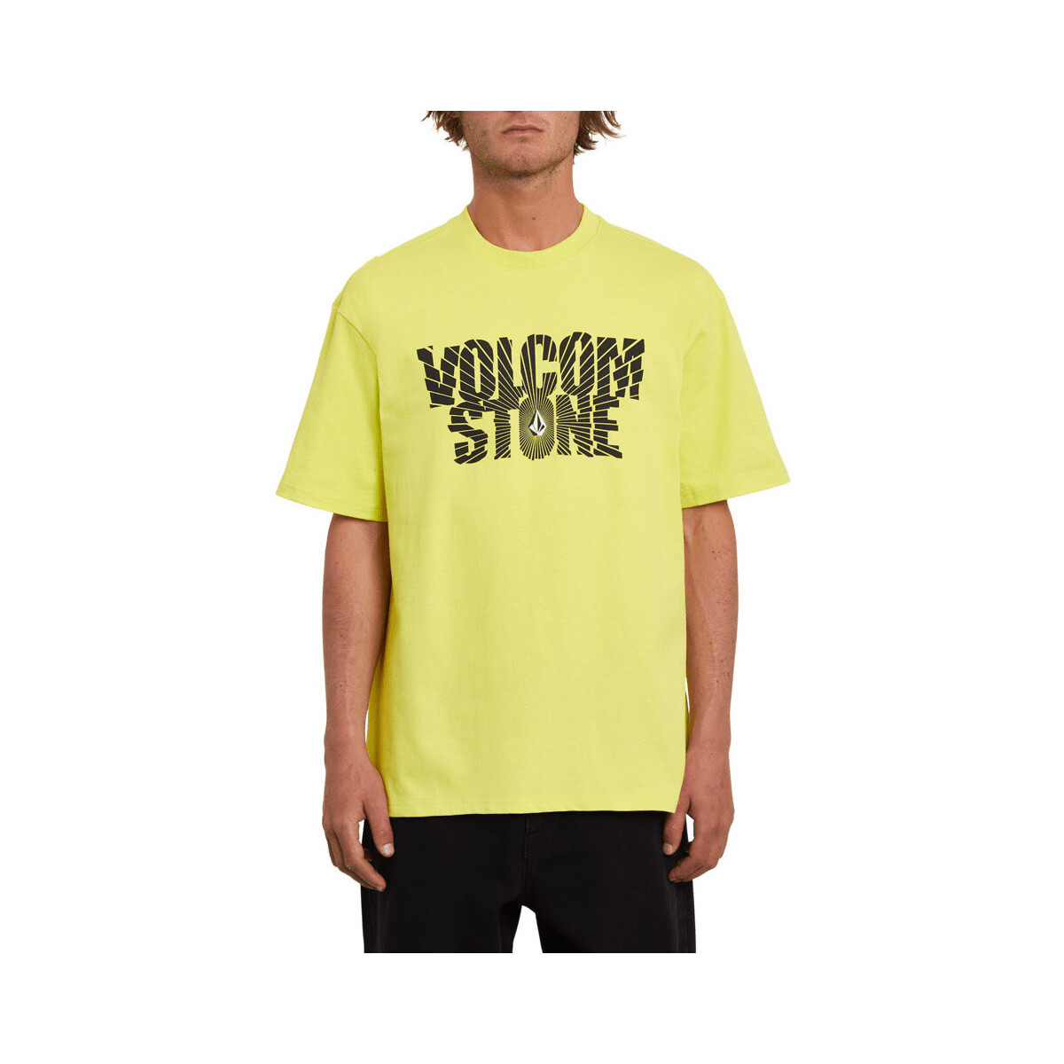Vêtements Homme T-shirts manches courtes Volcom Shattered Lse Ss Limeade Jaune