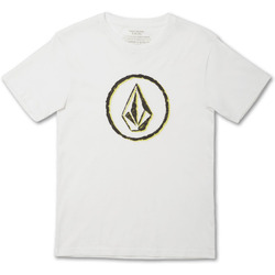 Vêtements Garçon T-shirts manches courtes Volcom Camiseta Niño  Circle Stones Bsc Ss White Blanc