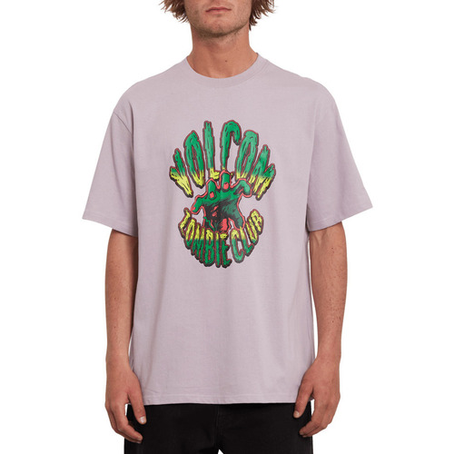 Vêtements Homme T-shirts crewneck manches courtes Volcom V-zombie Hands Lse Ss Nirvana Violet