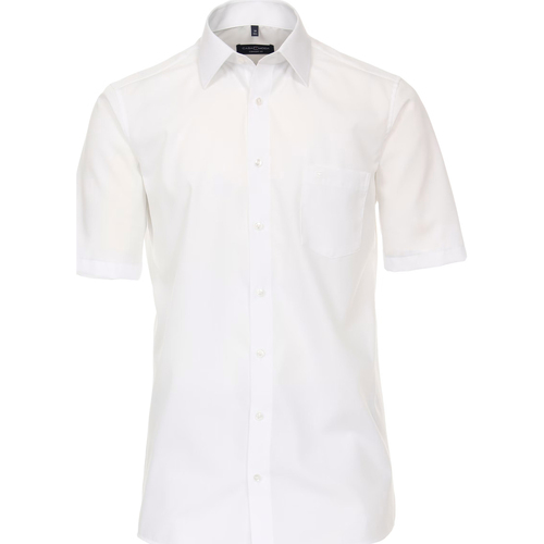 Casa Moda Chemise coton cintrée Blanc - Livraison Gratuite | Spartoo ! -  Vêtements Chemises manches longues Homme 55,24 €