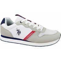 Chaussures Homme Baskets basses U.S Polo Assn. NOBIL009WHI Gris, Blanc