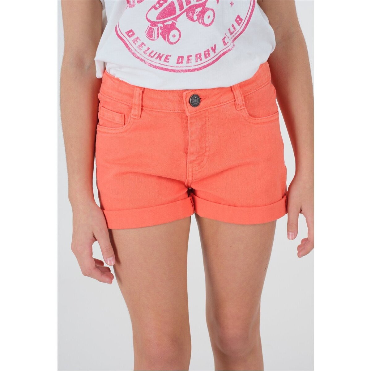 Vêtements Fille Shorts / Bermudas Deeluxe Short CERISE Orange