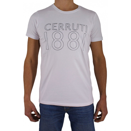 Vêtements Homme T-shirts dress manches courtes Cerruti 1881 Alda Blanc