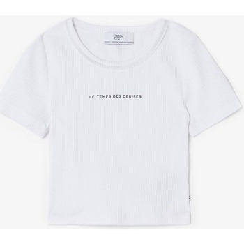 Vêtements Fille T-shirts & Polos T-shirt Vinagi Noirises Crop top yukongi blanc Blanc