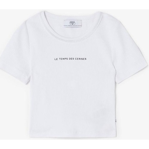 Vêtements Fille T-shirts & Polos T-shirt Frankiegi Rose Clairises Crop top yukongi blanc Blanc