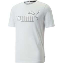 Vêtements Homme Polos manches courtes Puma ESS ELEVATED Tee Blanc