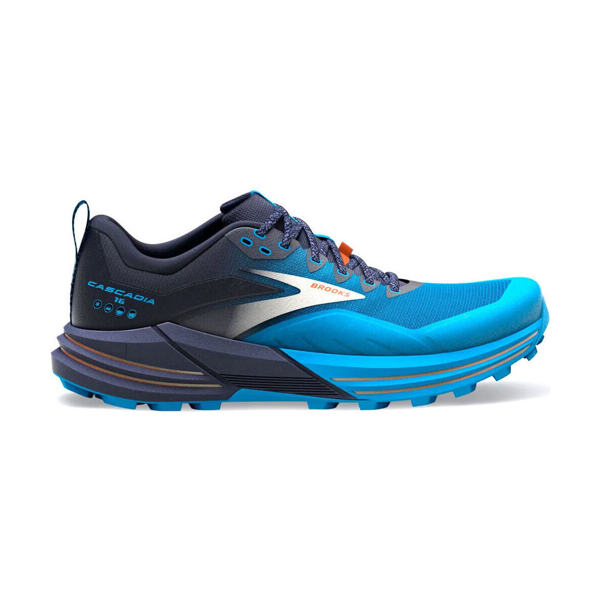 Chaussures Homme Running / trail Brooks CASCADIA 16 Bleu