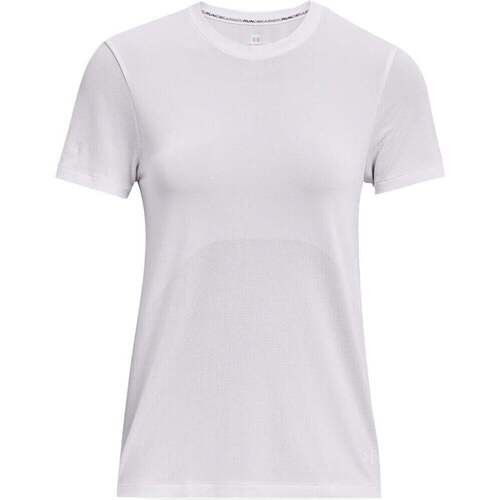 Vêtements Femme Chemises / Chemisiers Under Armour Cerniera UA Seamless Stride SS Blanc
