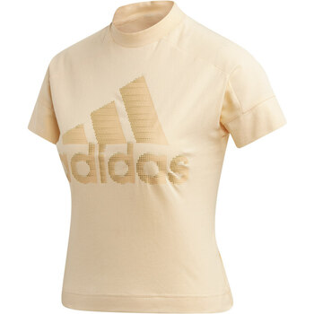 Vêtements Femme Polos manches courtes Retailers adidas Originals W ID Glam Tee Rose