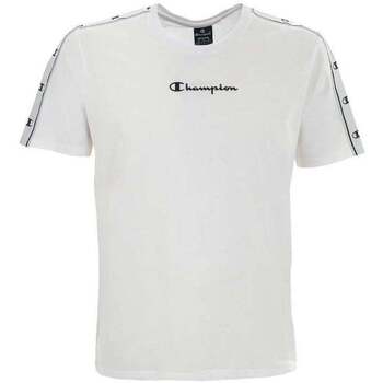 Vêtements Homme karl lagerfeld blue shirt Champion tape Crewneck T-Shirt Blanc
