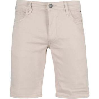Vêtements Homme Shorts / Bermudas Veste Denim Coton Délavée denim shorts 5 pocket Beige