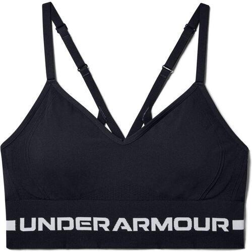 Vêtements Femme Sweats Under Armour Chest UA Seamless Low Long Bra Noir