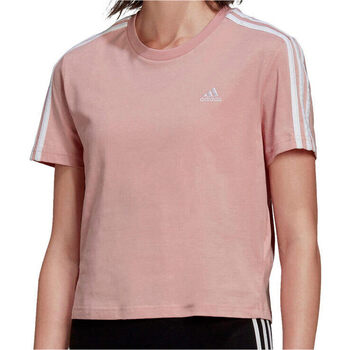 Vêtements Femme T-shirts manches courtes adidas Originals W 3S CRO T Rose