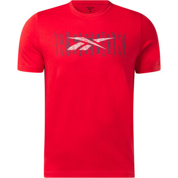 Vêtements Homme Polos manches courtes Reebok training Sport GS  FADE SS Rouge