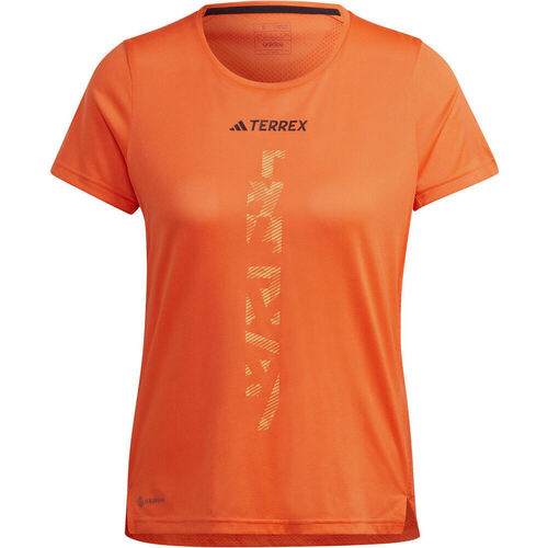 Vêtements Femme Chemises / Chemisiers adidas Originals AGR SHIRT W Orange