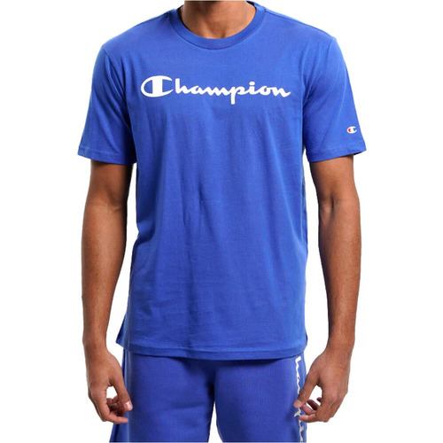 Vêtements Homme Check Raglan Tall Shirt Champion classic Crewneck T-Shirt Bleu