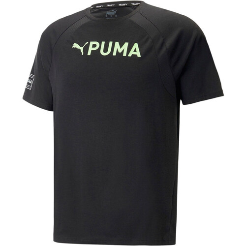 Vêtements Homme Chemises manches courtes Puma FIT ULTRABREATHE TRIBLEND TEE Noir