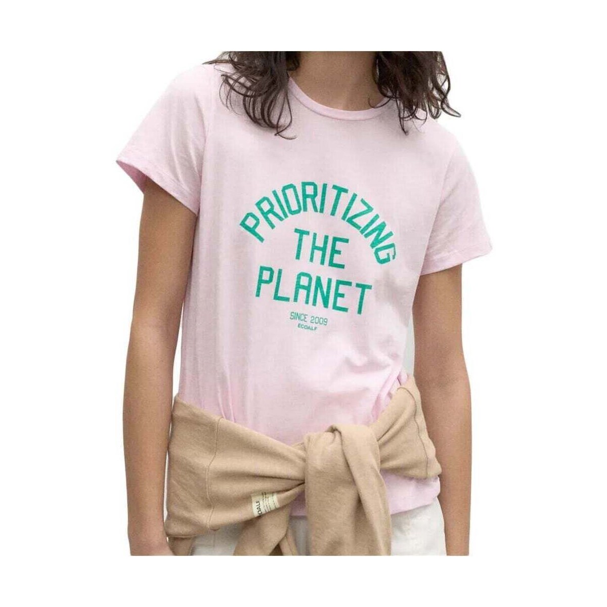 Vêtements Femme Polos manches courtes Ecoalf AMAZONASALF T-SHIRT WOMAN Blanc