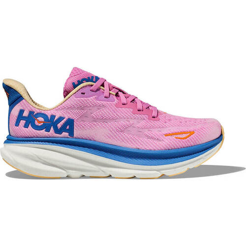 Chaussures Femme Running / trail zapatillas de running HOKA constitución media talla 40.5 amarillas CLIFTON 9 Rose