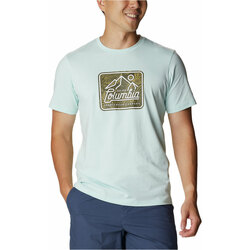 Vêtements Homme Chemises manches courtes Columbia M Rapid Ridge Graphic Tee Vert