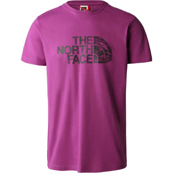 The North Face M S/S WOODCUT DOME TEE Violet