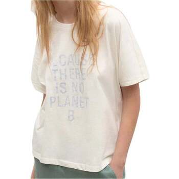 Vêtements Femme Polos manches courtes Ecoalf AOSTAALF T-SHIRT Mens WOMAN Blanc