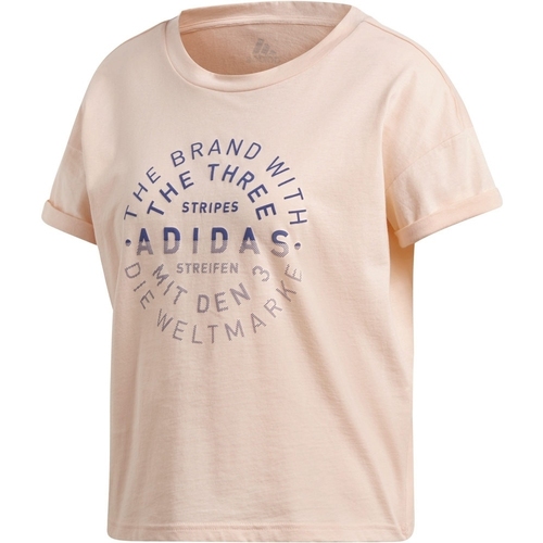 Vêtements Femme T-shirts manches courtes adidas Originals EMBLEM TEE Rose