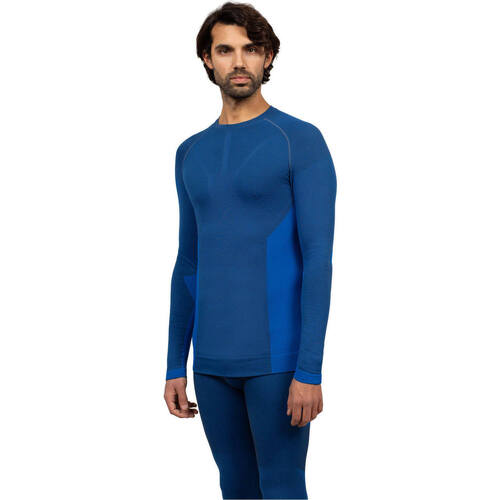 Vêtements Homme Chemises manches courtes Dry Heat MAN CREW NECK LONG SLEEVES AZ Bleu
