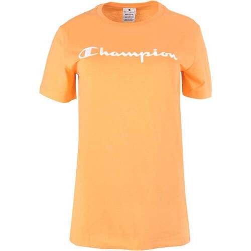 Vêtements Femme Cotton Athletic Jersey Combed Champion Crewneck T-Shirt Orange