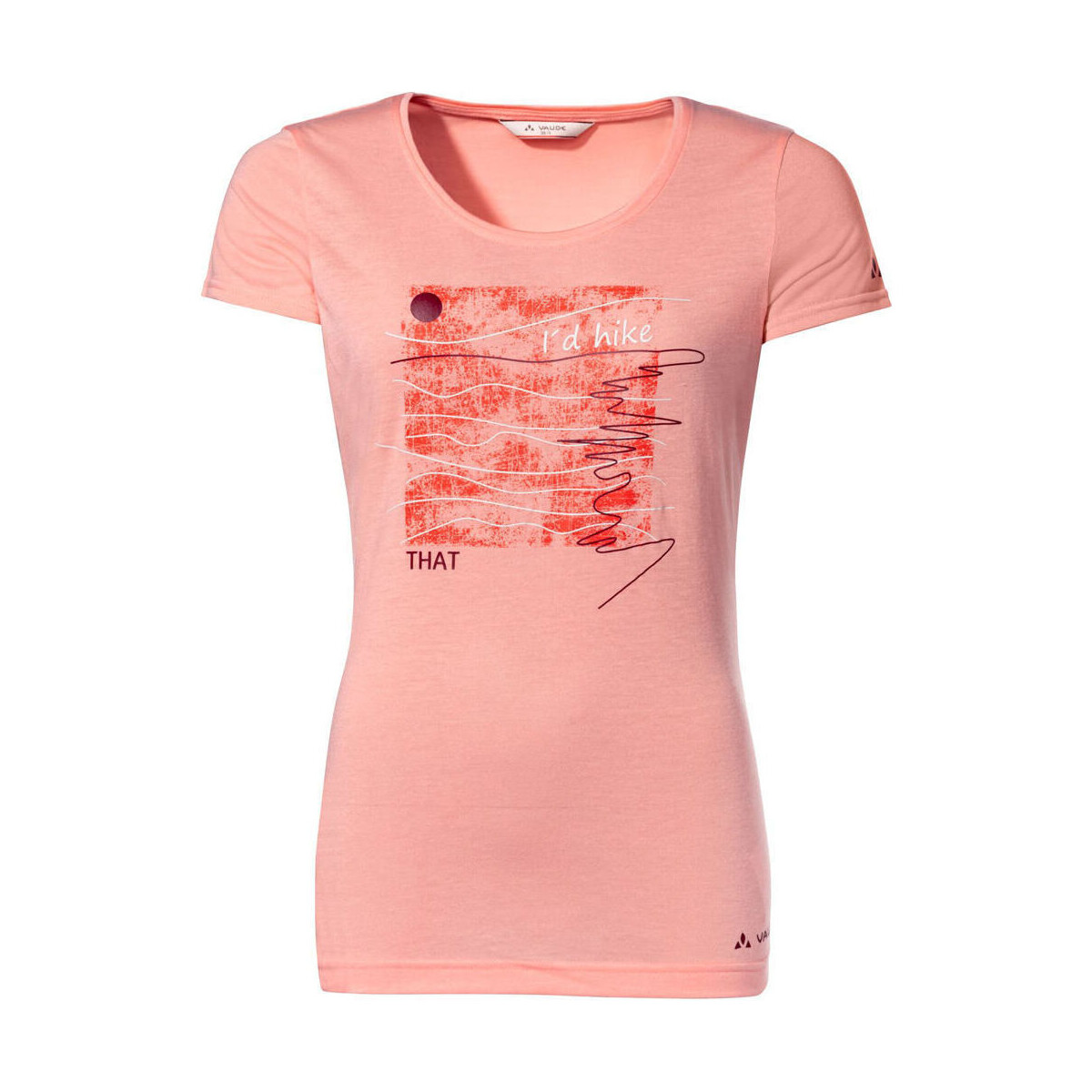 Vêtements Femme Chemises / Chemisiers Vaude Women's Skomer Print T-Shirt II Rose