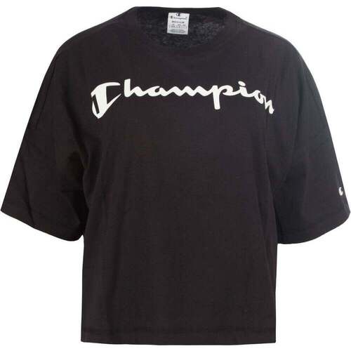 Vêtements Femme Check Raglan Tall Shirt Champion Crewneck T-Shirt Noir