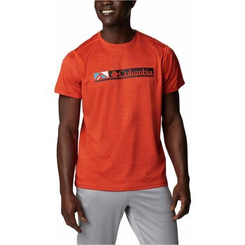 Vêtements Homme Chemises manches courtes Columbia Koszulka Męska Triple Canyon Short Sleeve Orange