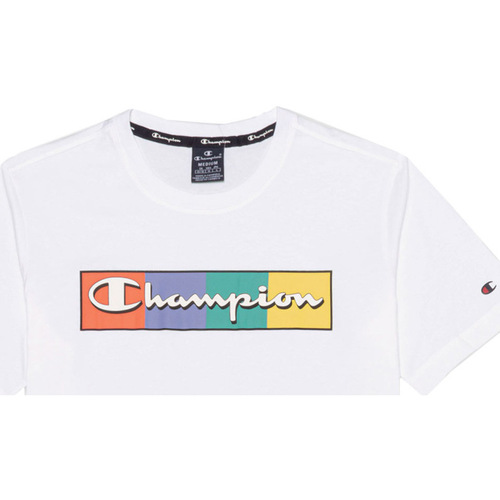 Vêtements Homme floral-embroidered mid-sleeves dress Champion fluo Crewneck T-Shirt Blanc