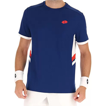 Vêtements Homme Chemises manches courtes Lotto SQUADRA III TEE Bleu
