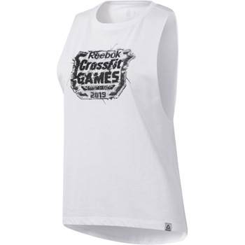 Vêtements Femme Chemises / Chemisiers Reebok verdrag Sport RC Distressed Games Crest Blanc