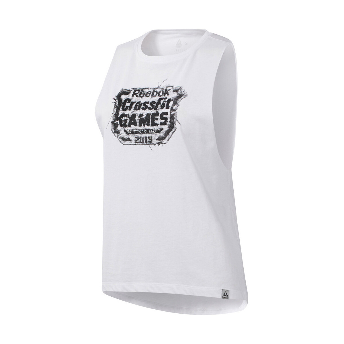 Vêtements Femme Chemises / Chemisiers Reebok Sport RC Distressed Games Crest Blanc