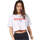 Vêtements Femme Polos manches courtes Reebok Sport Linear Logo Crop Tee Blanc
