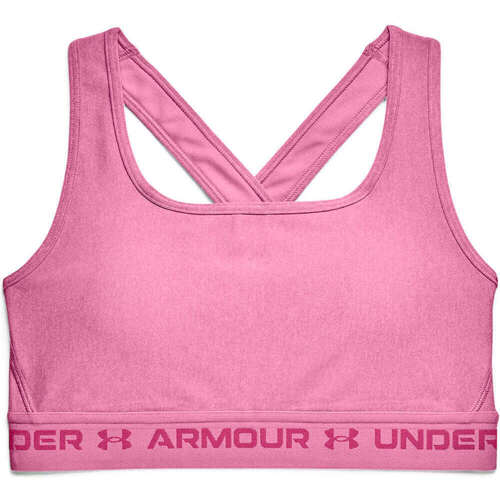 Vêtements Femme Brassières de sport Under Covered Armour UA Crossback Mid Heather Bra Rose