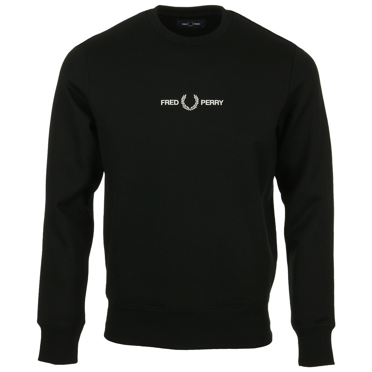 Vêtements Homme Sweats Fred Perry Embroidered Sweatshirt Noir
