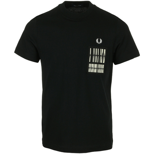 Vêtements Homme Tottenham Hotspur FC T Shirt Infant Boys Fred Perry Soundwave Patch T-Shirt Noir